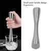 304 Stainless Steel Cocktail Muddler Ergonomic Handle Fruit Crusher Muddler  Bartender
