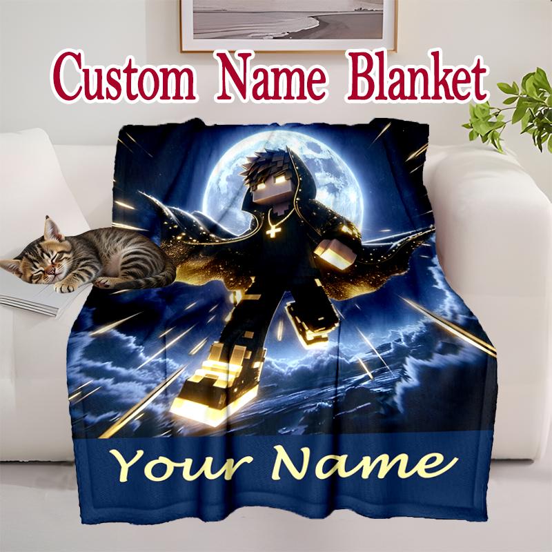 1pc Cute Ninja a Blanket, Super Cozy Printed Home Blanket, All-Season Warmth