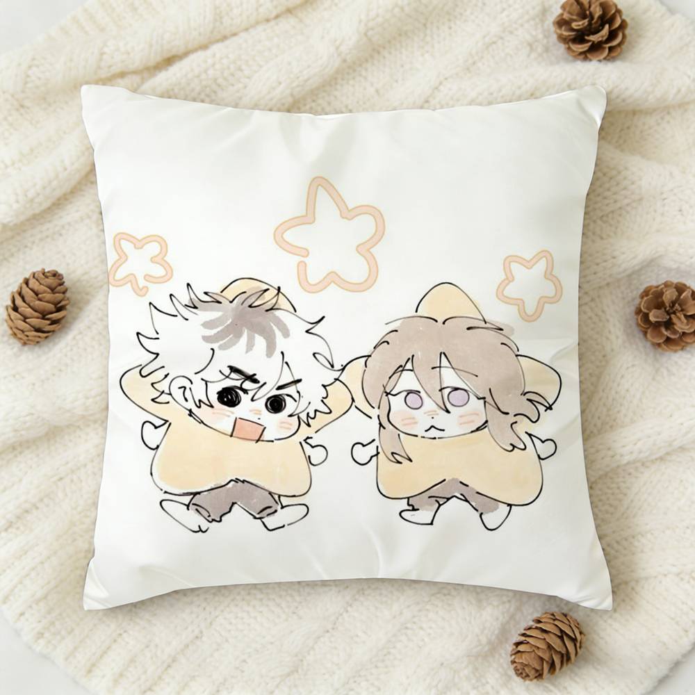 New CCherry Crush Anime Doublesided Printed Square Decorative Cushion Cover for Sofa Living Room Home Decor