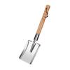 Stainless Steel Hand Shovel Durable Weeding and Seeding Trowel Wood Grip for Garden Beds Lawn Care and Patio