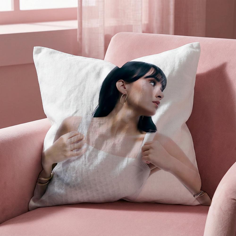Singer A-Aitana Ocana Cushion Cover Multi-Scene Pillow Cover for Home & Car - Reversible, Soft & Durable for Daily Use