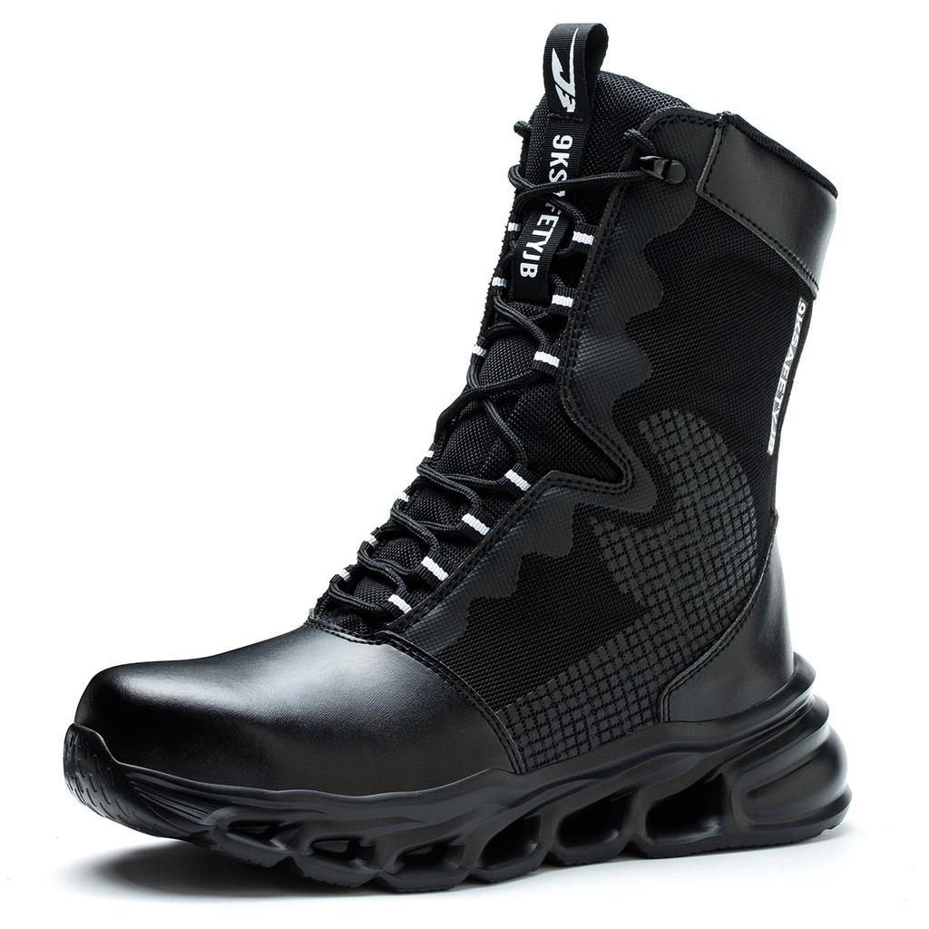 JB922 Neuheiten Taktische Sicherheitsarbeitsschuhe Unisex High Top Durchstichsichere Stahlkappe Outdoor Bau Fabrik Sicherheitsschuhe