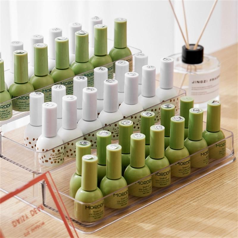 Stylish Doll Display Stand 3 Tiers Desktop Perfumes Shelf Cosmetic Organizer Rack Desktop Makeup Organizer for Women