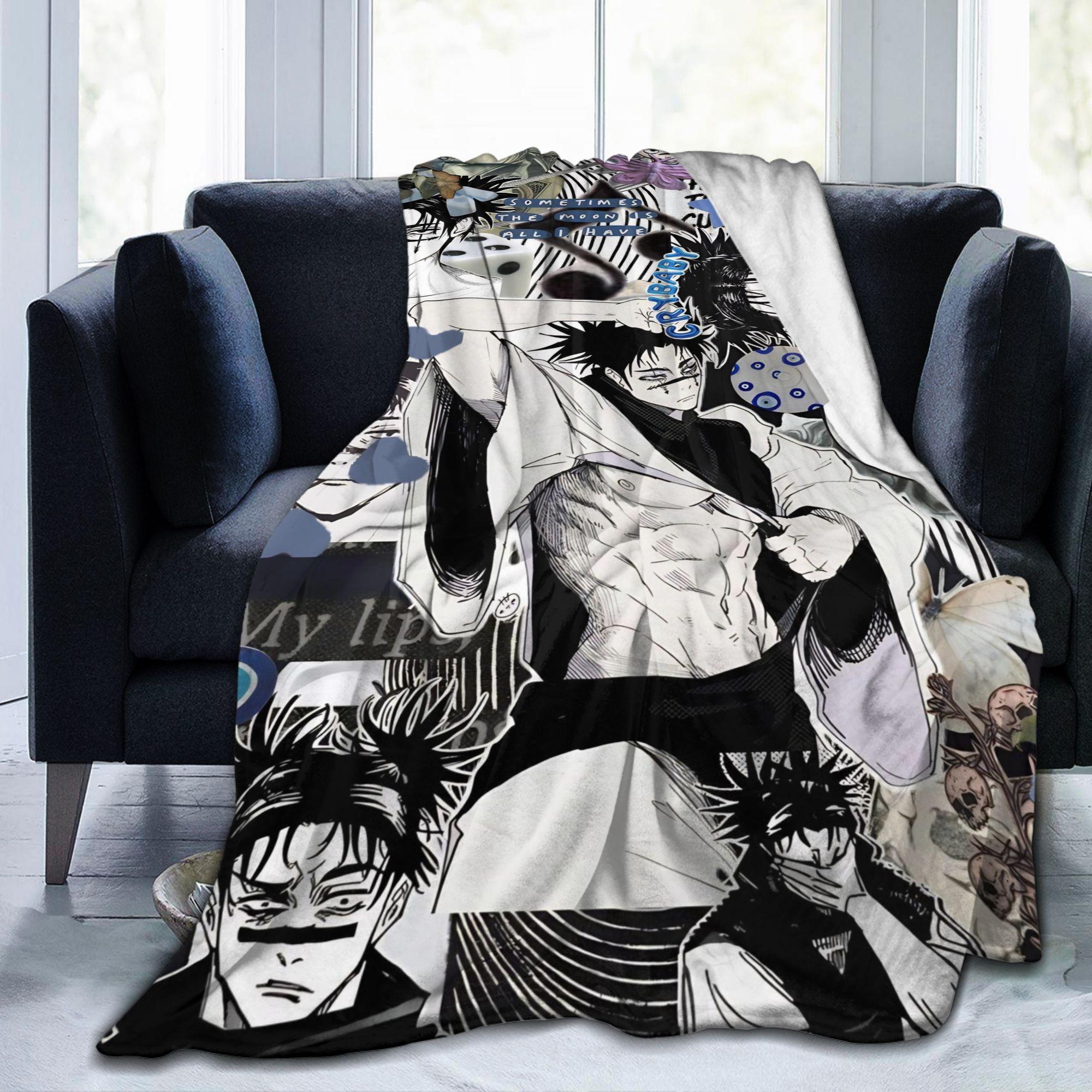 Choso  Blanket Kaisens Anime Flannel Vintage Warm Throw Blanket for Bedding Lounge  Winter 75X95CM