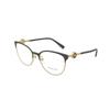 Versace Brand Logo Metal Round Optical Frame Unisex Couple Style 2367331 VE12711433-black gold 54