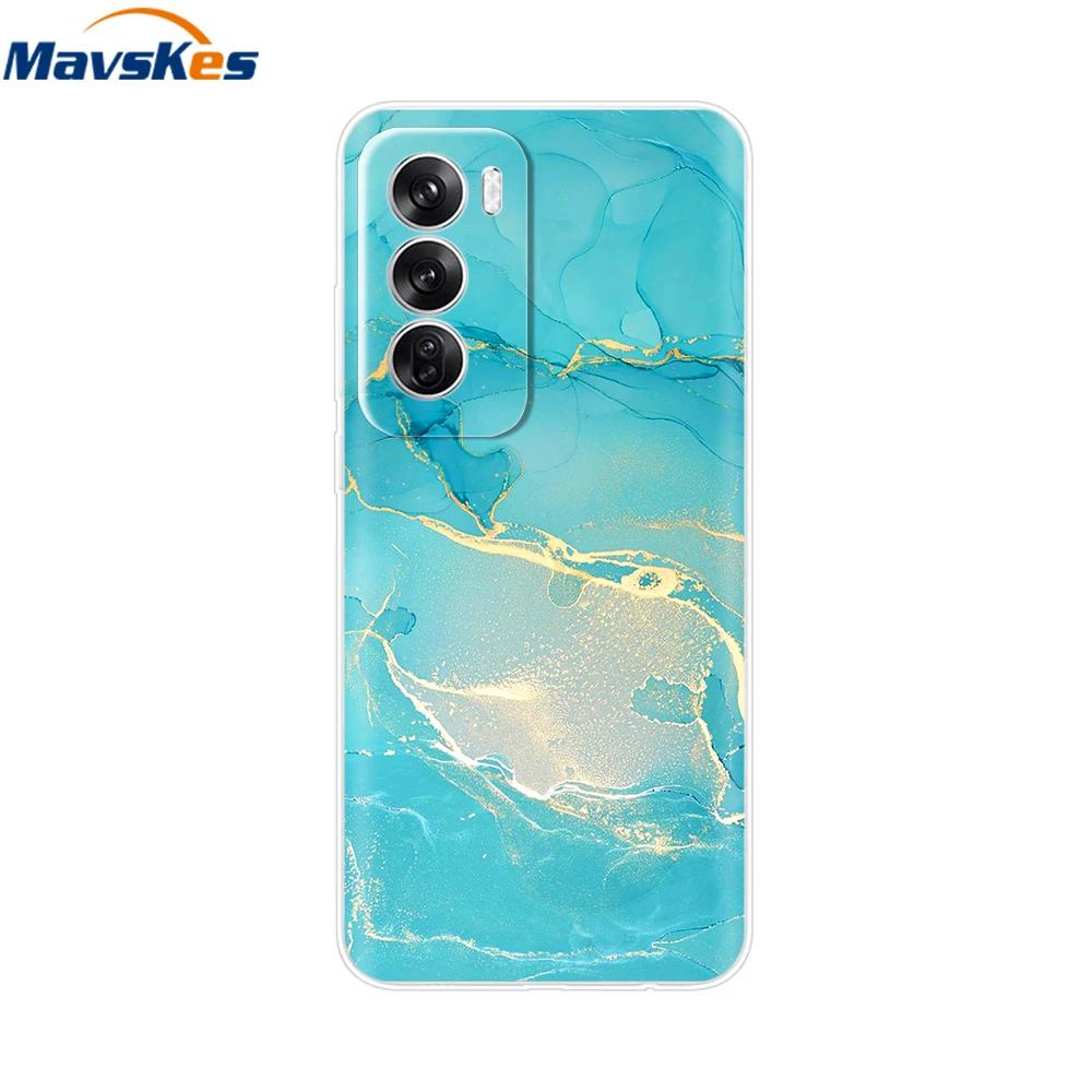 OPPO Reno 12 Pro 5G Case Fashion Flower Silicone Phone Case For OPPO Reno 12 Cover Reno12 Pro Bumper 2024 Soft Black TPU Fundas