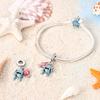 Copper Plated Shaved Ice Machine Ice Cream Pendant Beads Fit Charms Plataoriginal Bracelet Beads Women Jewellery Making