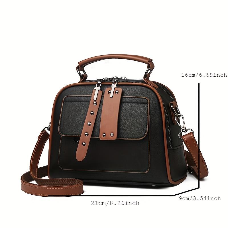 New Fashiable Women's Versatile Bag, Multi-layer Large Capacity Shoulder Bag, Simple Casual Leather Crossbody Bags