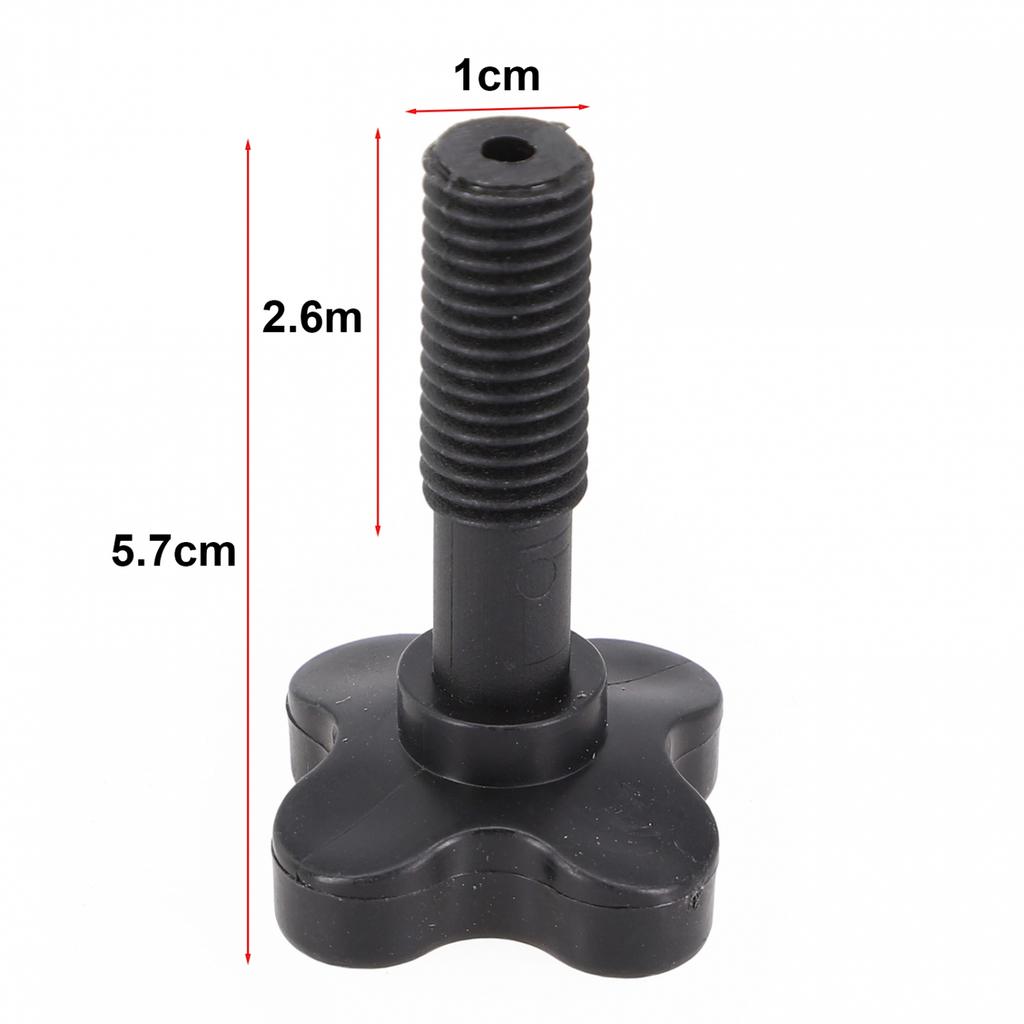 Sturdy Black Plastic Screws For Garden Swing Canopy 1 Pair Of Fasteners