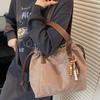 Autumn New Large-capacity Shoulder Bag Lazy Commuter Bag Women's Simple Hand-tote Bag Drawstring Drawstring Bag