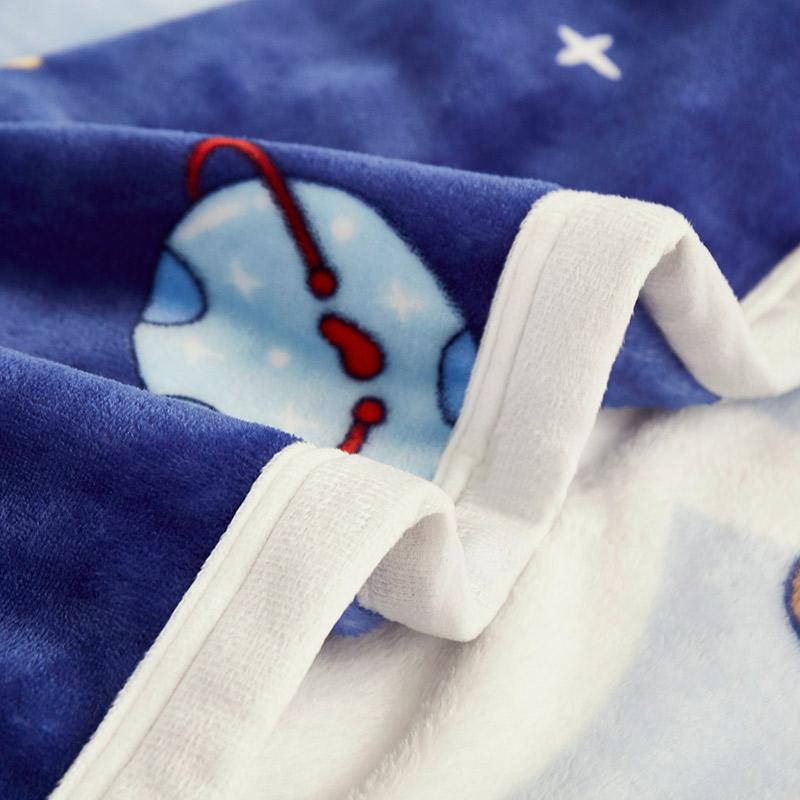 Cartoon Astronaut Blanket Space Rocket Planet Throw Blanket Gift for Girl Boys Super Warm Soft Plush Lightweight Flannel Blanket