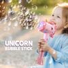 Unicorn Electric Bubble Gun, Toy Bubble Machine, Automatic Soap Blower with lights,Christmas  Party Games, Children's Gifts