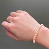 High Quality Natural Freshwater Pearl Bracelet 6mm Delicate Temperament Elastic Bracelet 14 -21cm Size Optional