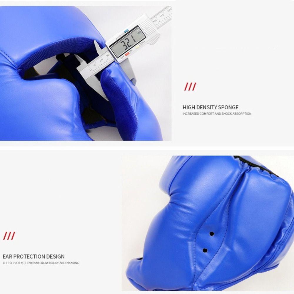 Full-Covered Taekwondo Head Gear Sanda Training Karate Head Guard Boxing Helmet  Adults Kids