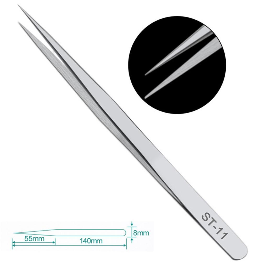 Anti Magnetic Steel Tweezers for Precision Electronic Components Maintenance