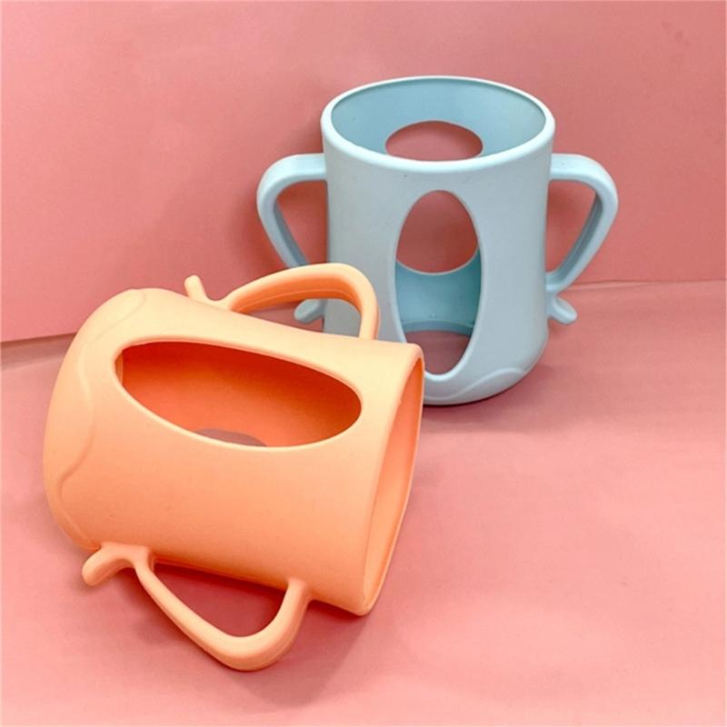 Hitzebeständige Silikon-Babyflaschenhülle mit rutschfestem Griff für sicheren Halt und Hitzeschutz