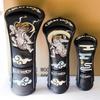 Blue Moon Driver/DW 5 Series Headcover [Fujin Raijin] Golf Club Cover 2025 Model (Black)