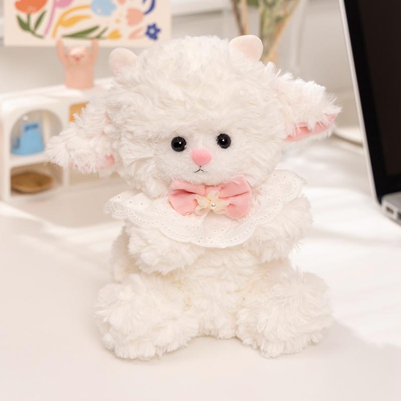 Fluffy Super Soft Honey Pot Bear White Sheep Plush Toys Cuddly Baby Doll Stuffed Animal Pillow Baby Kids Appease Birthday Gift