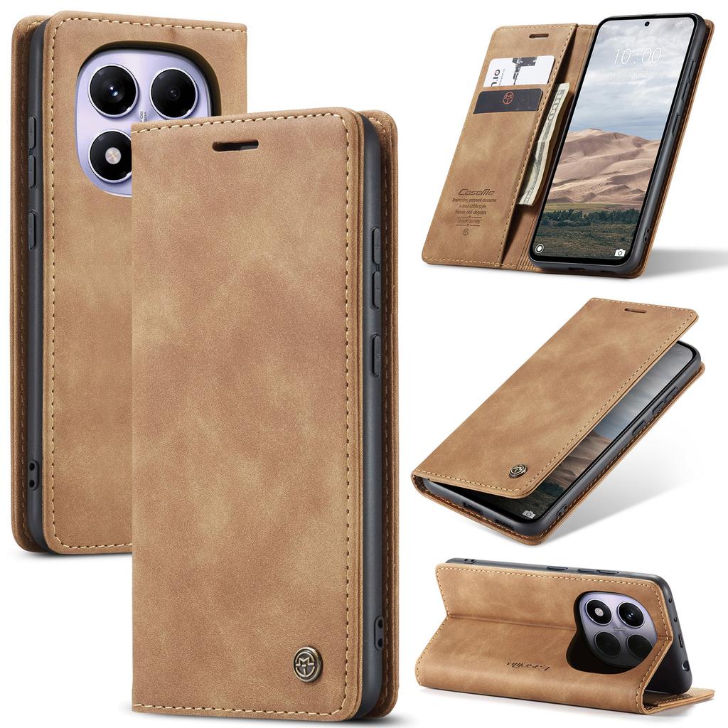 Für Xiaomi Redmi Note 14 Pro 4G Brieftaschenhülle CASEME 013 Serie PU Leder Handyhülle Ständer