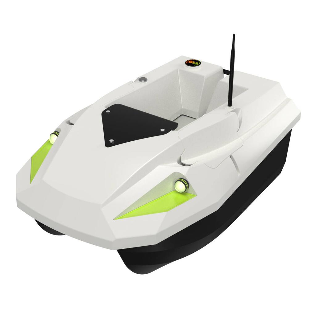 Aflyever 12V High-power Remote-controlled Fishing Bait Boat, 2kg Bait Capacity, Dual Batteries, Waterproof, with LED Light