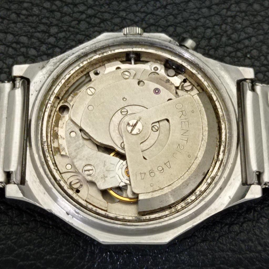 VINTAGE ORIENT AUTOMATIC 46941 JAPAN MENS BLUE COLOR DIAL WATCH A700713-5 R204-a700713