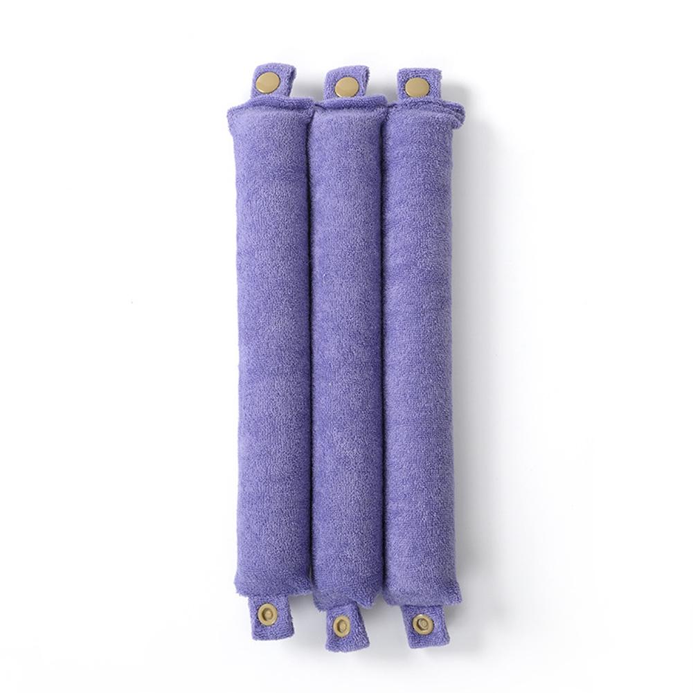 3pcs/set Heatless Curling Rod Headband Lazy Hair Curlers No Heat Hair Rollers Curls Soft Towel Cloth Button Hair Styling Tools