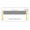 9.5*1M Volleyball Net Easy Setup Sports Net Durable Practice Equipment  Backyard