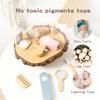 Wooden Toy Girls Makeup Set Pretend Play Kid Make Up Beautiful Hairdressing Simulation For Girl Children Dressing Cosmetic Gifts