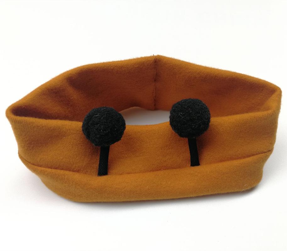 

Корейская милая мультяшная повязка на голову для малыша с пчелкой - Защита лба на осень/зиму коричневый