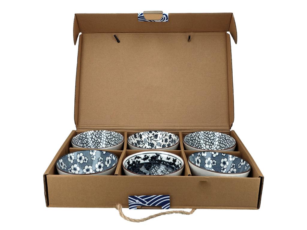Set of Bowls for Serving Snacks Porcelain Bowls Set 6 Pcs