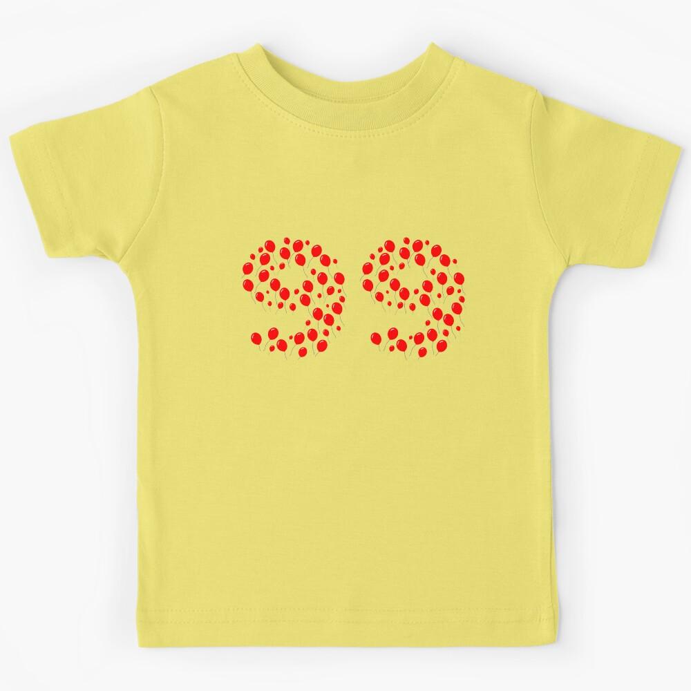 99 balloons on their way to the horizon - 99 Red Balloons Kids T-Shirt 120