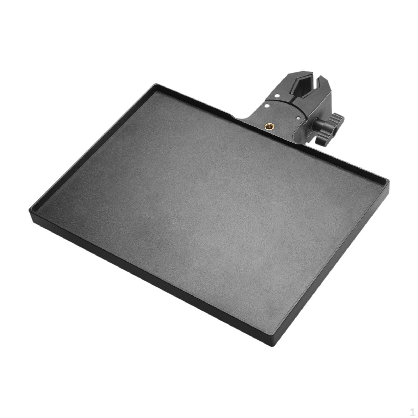 

Stand Clamp on Utility Tray Phone Holder Lightweight Fit 13mm-47mm Tube Multipurpose Easily Install 22.5x16.5cm