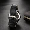 Automatic Watch with Genuine Leather Roman Dial Analog Luminous Skeleton Mechanical Suitable for and Casual Occasions Perfect Gift for Day Men's