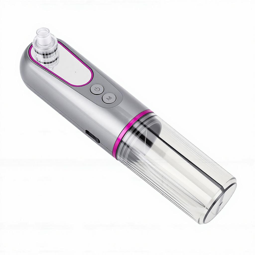 Vacuum Blackhead Remover Facial Cleansing Adjustable Suction Moisturizing Electric Blackhead Extractor Grey