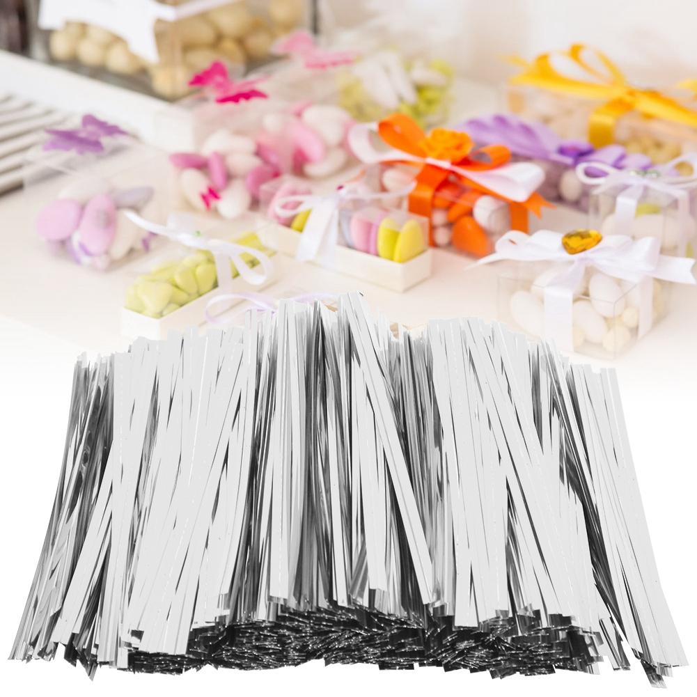 3200PCS PET Ties 10cm for Brd Bag Packaging Lolipop Dessert Sling