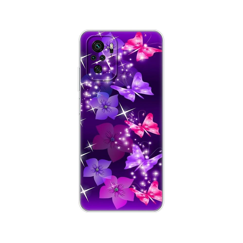 For Xiaomi Redmi Note 10 10S Case 4G 5G Silicon Soft Tpu Back On Redmi Note 10 Pro Global Phone Cover Note10 S Bumper Etui Funda