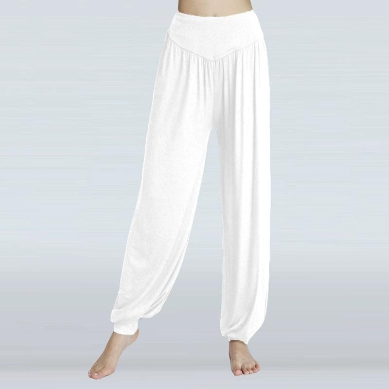 Spring Summer Women's Elastic Loose Casual Cotton Soft Yoga Sports Dance Pants Comfortable and Breathable