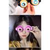 Creative Novelty Pull String Winking Trick Glasses Spoof Funny Crazy Glasses Toys Gifts for Adults and Children