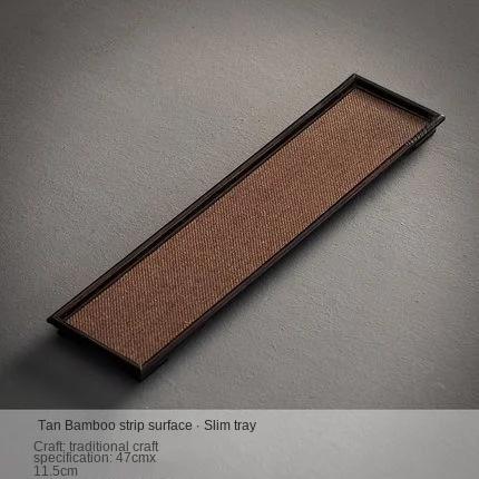 Japanese-Style Bamboo Mat Tea Tray Song Mat Tea Tray Bamboo Mat Dry Pour Pot Mat Tea Tray Rectangular
