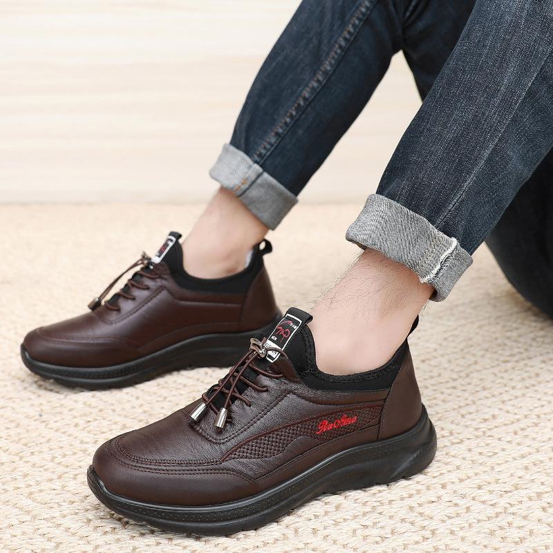 New Autumn and Winter Thick Men's High-top Boots Casual Waterproof Warm Non-slip Sneakers
