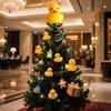 Yousheng Yellow Duck Christmas Tree Topper Decoration Reusable 3D Spring Duck Xmas Tree Top Ornament Christmas Party Supplies