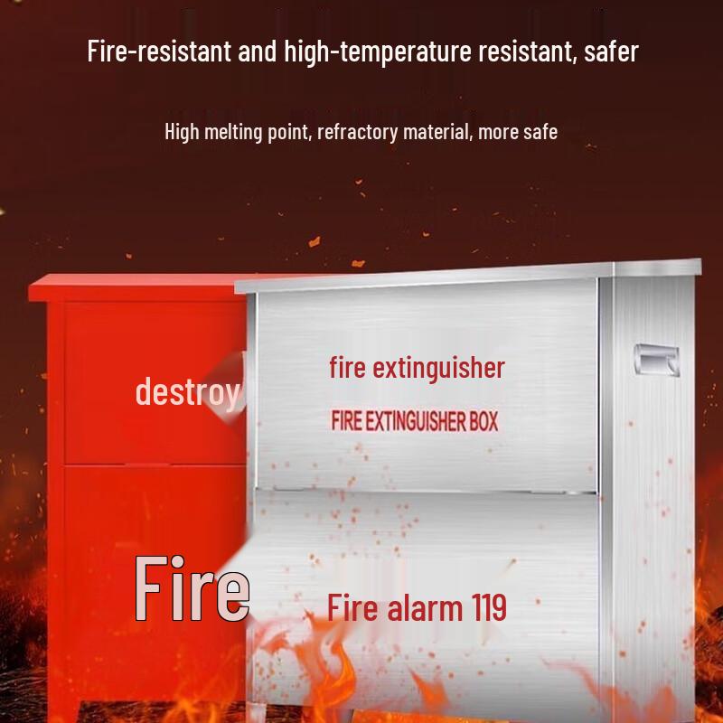 Stainless Steel Dry Powder Fire Extinguisher Cabinet