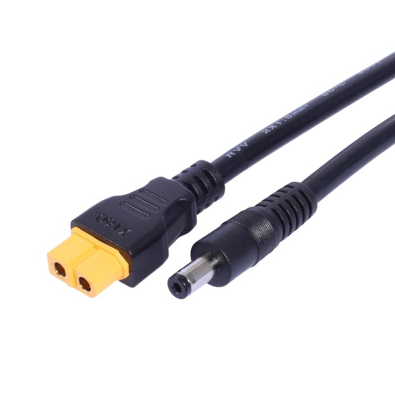 XT60 To 5.5x2.1mm/5.5x2.5mm Power Cable for Remote Toy and Energy Storage Solar Battery Connection Power Supply Cord