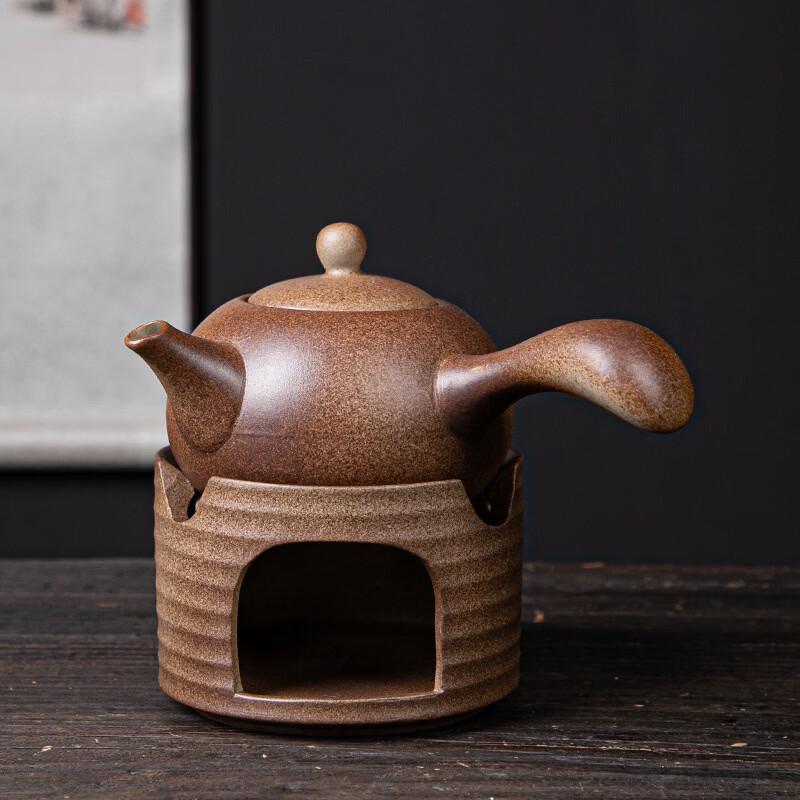 Керамический чайник и подогреватель в стиле Yipan, с дровяной топкой