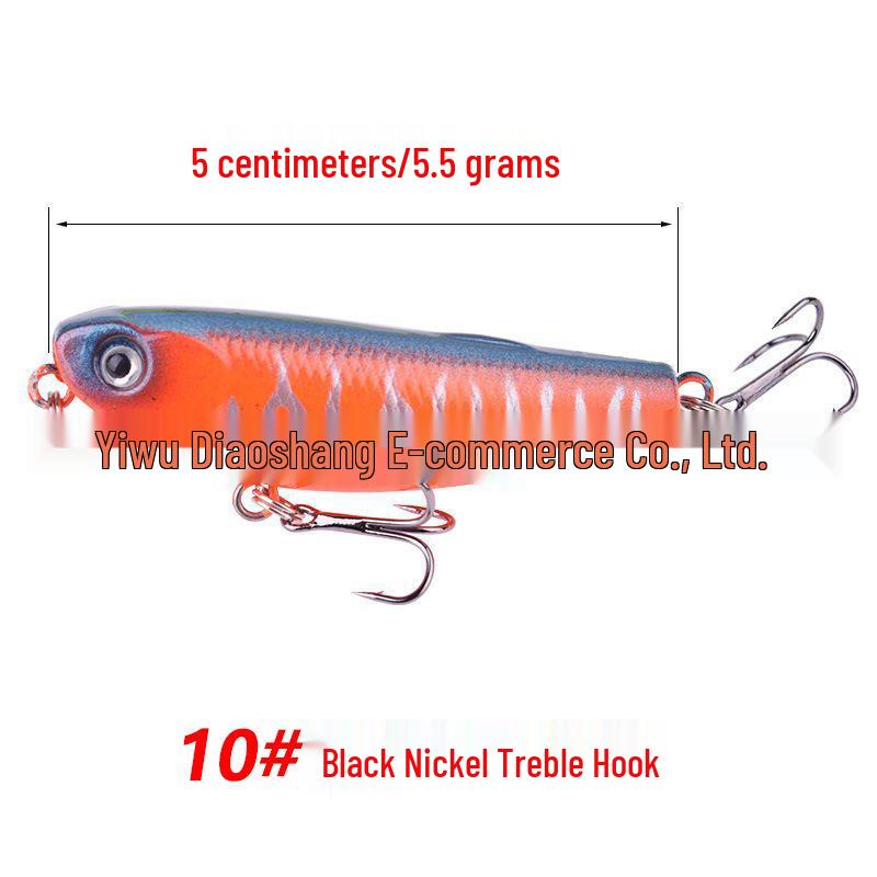 Surface Zigzag Dog 5.5g Japanese Micro Minnow Pencil Lure for Snakehead, Bass, Asp - Artificial Bait