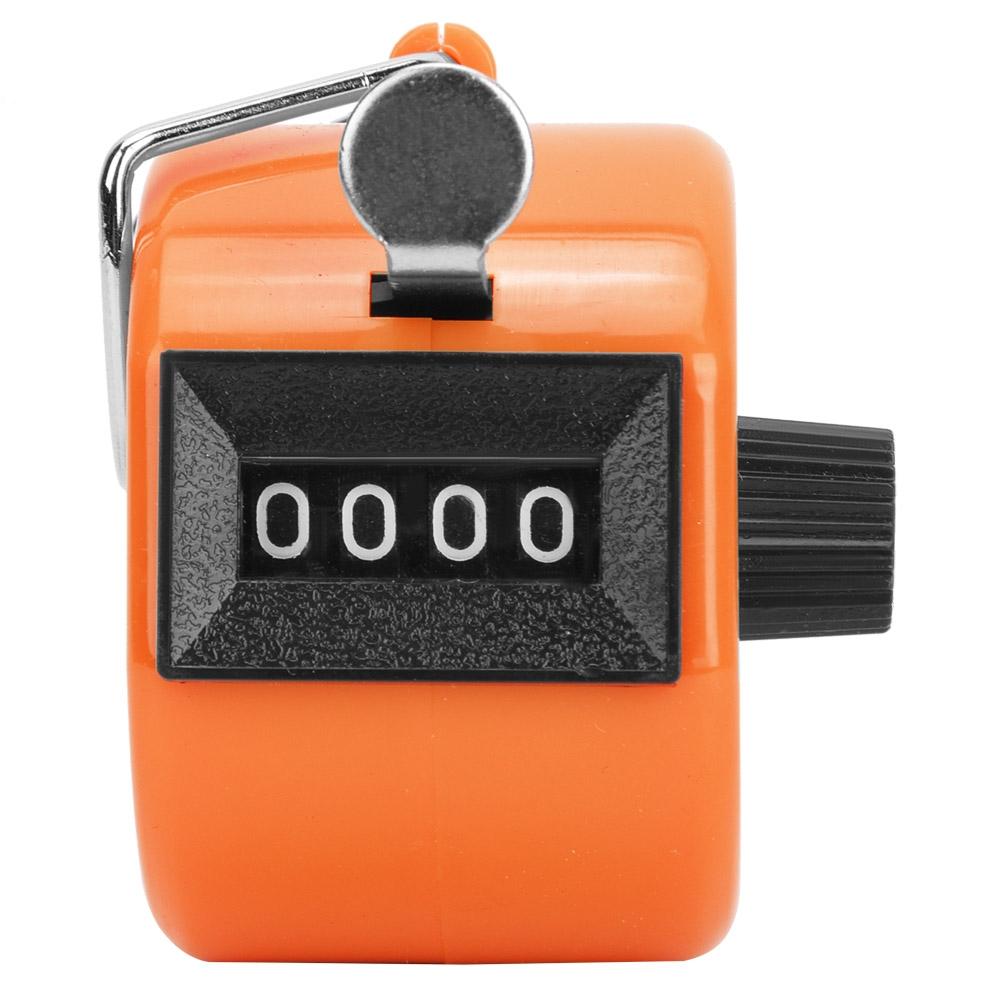 BERM Hand Tally Counter 4-Digits Plastic Knob Reset Handheld Counting Tool with Hook