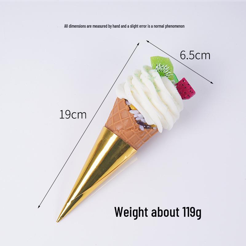 Simulation Hot Milk Treasure Ice Cream Cone Toy Decoration