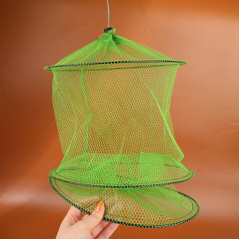 Simple Small Fish Guard Nylon Cloth 3 Layers Small Mesh Cloth Bag Foldable Net