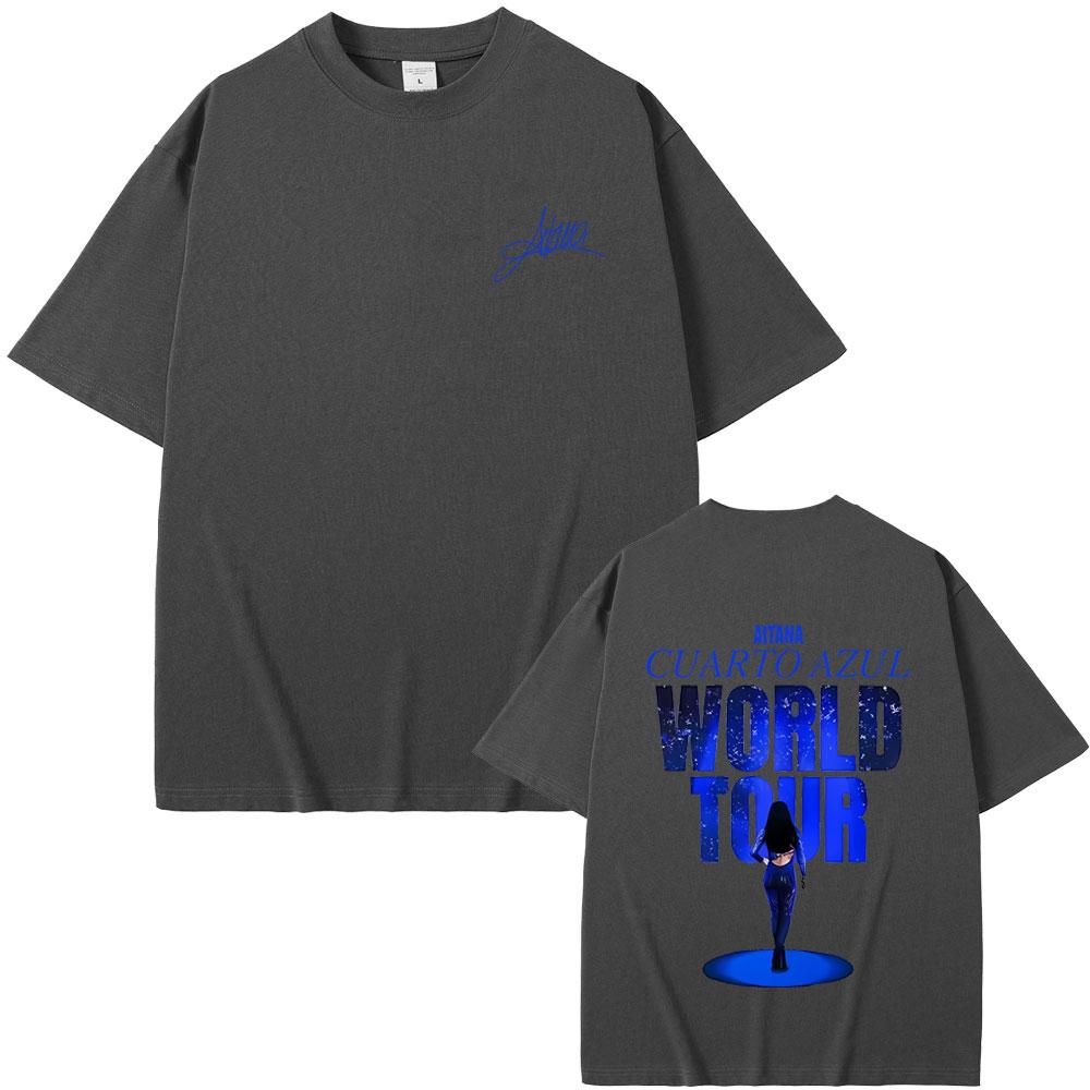Singer Aitana Graphic T Shirt Fans Gift CUARTO AZUL World Tour 2026 Merch Tshirt Unisex Women Fashion Casual Oversized Tshirts