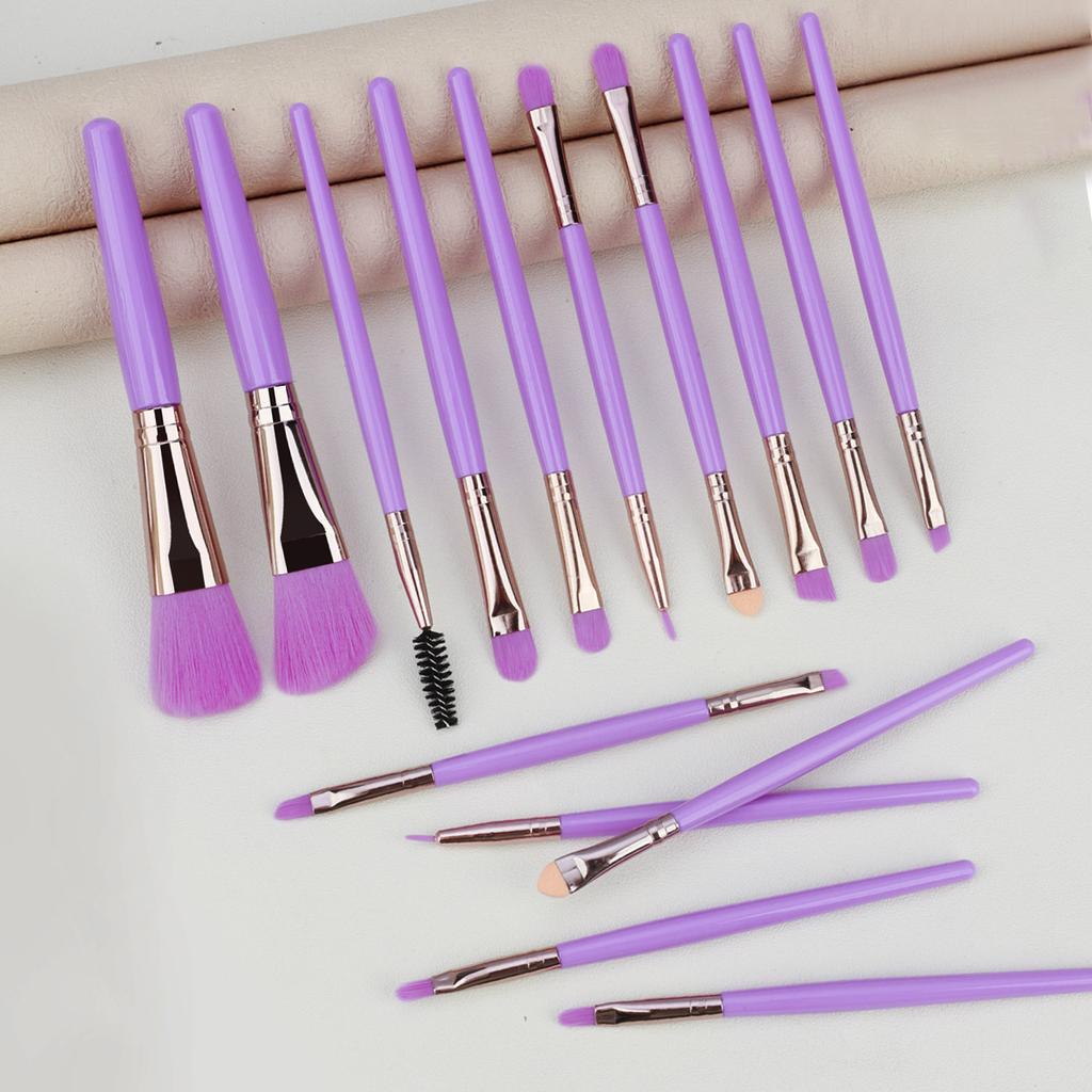 15Pcs Makeup brush set, full set of high beauty eye shadow brush, soft hair, high gloss, concealer, beauty brush